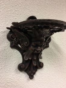 Wall bracket, wall console, iron brown